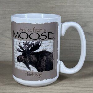 Think Big Moose Mug Advise From a Moose Ok to be a Little Wild Earth Sun Moon